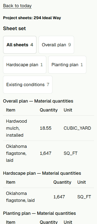 Screenshot: Read a crew job sheet.