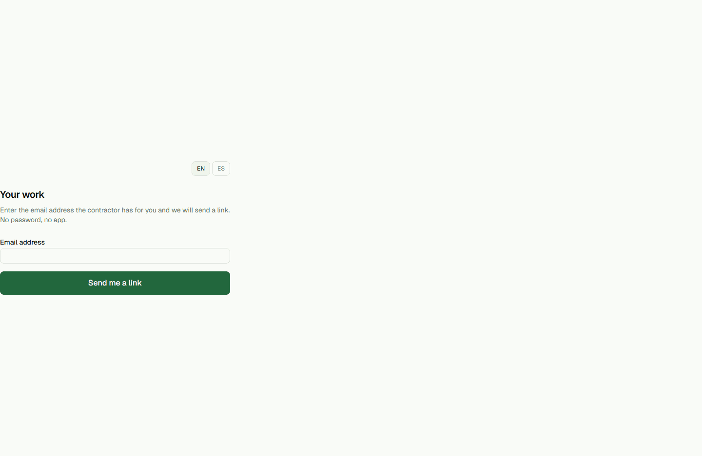 Screenshot: Manage subcontractor work and paperwork.